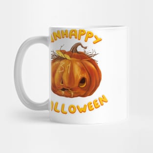Unhappy Halloween Dead Pumpkin Mug